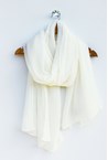 PLAIN SOFT SCARF - wint white